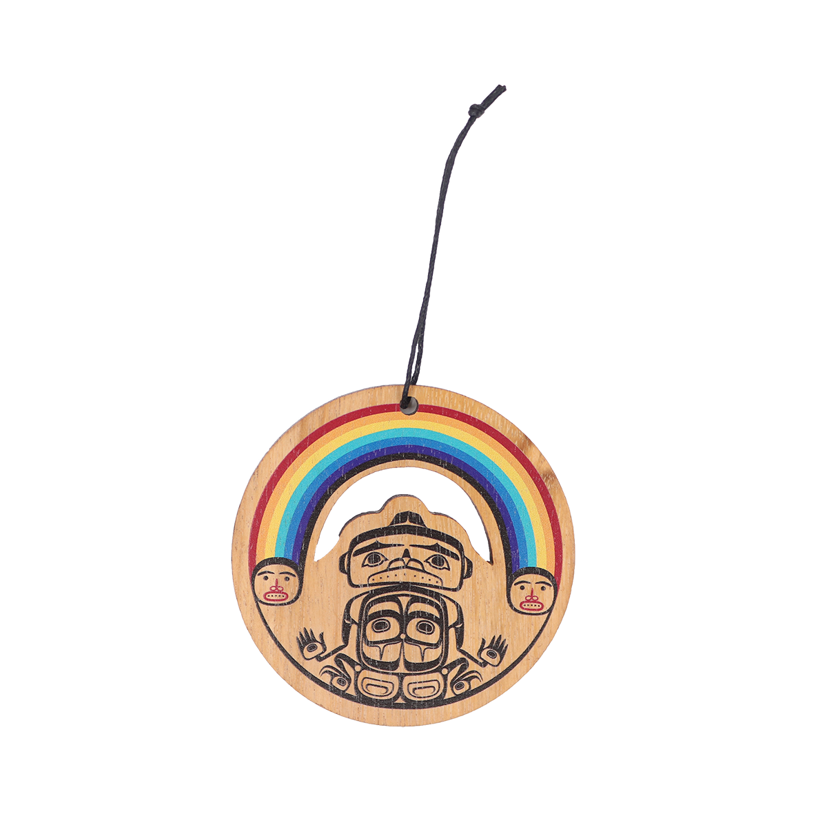 Rainbow Wood Ornament by Corey Bulpitt Bainbridge Island Museum of Art
