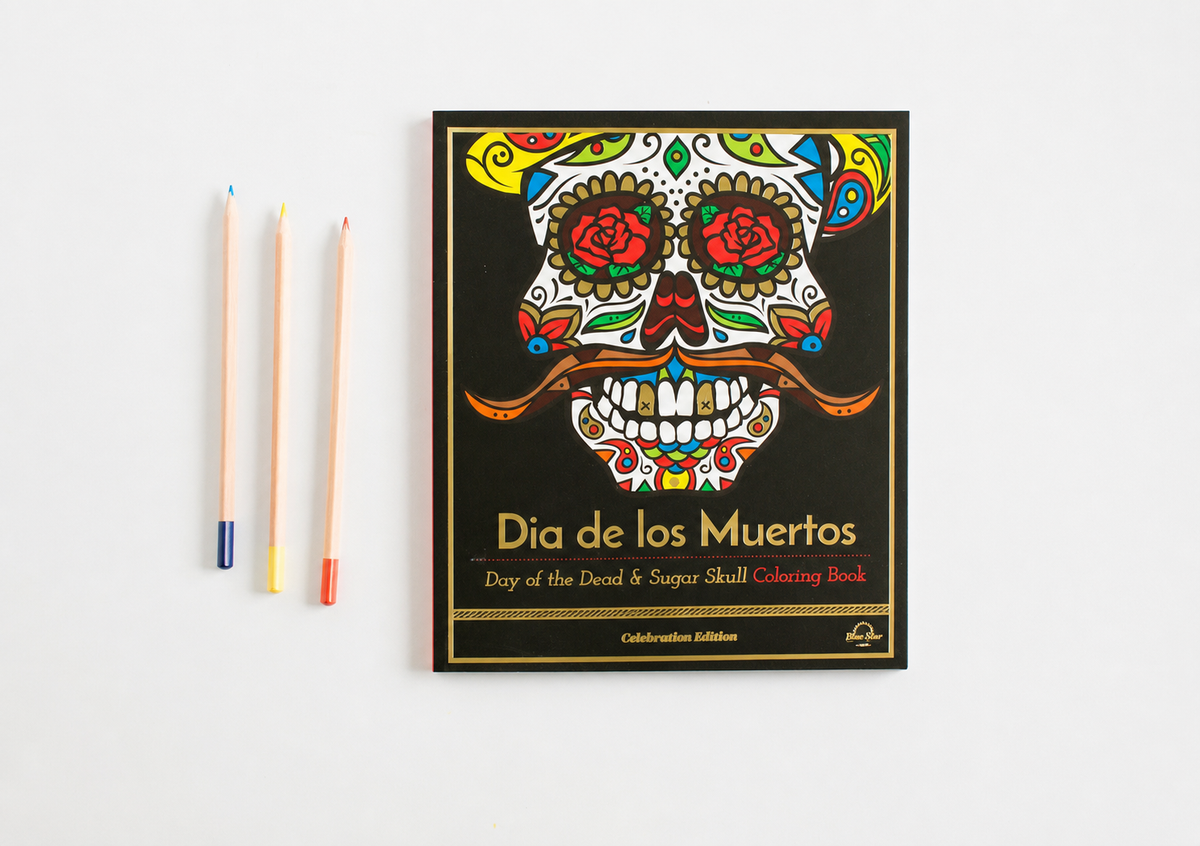 Dia De Los Muertos: Day of the Dead & Sugar Skull Coloring