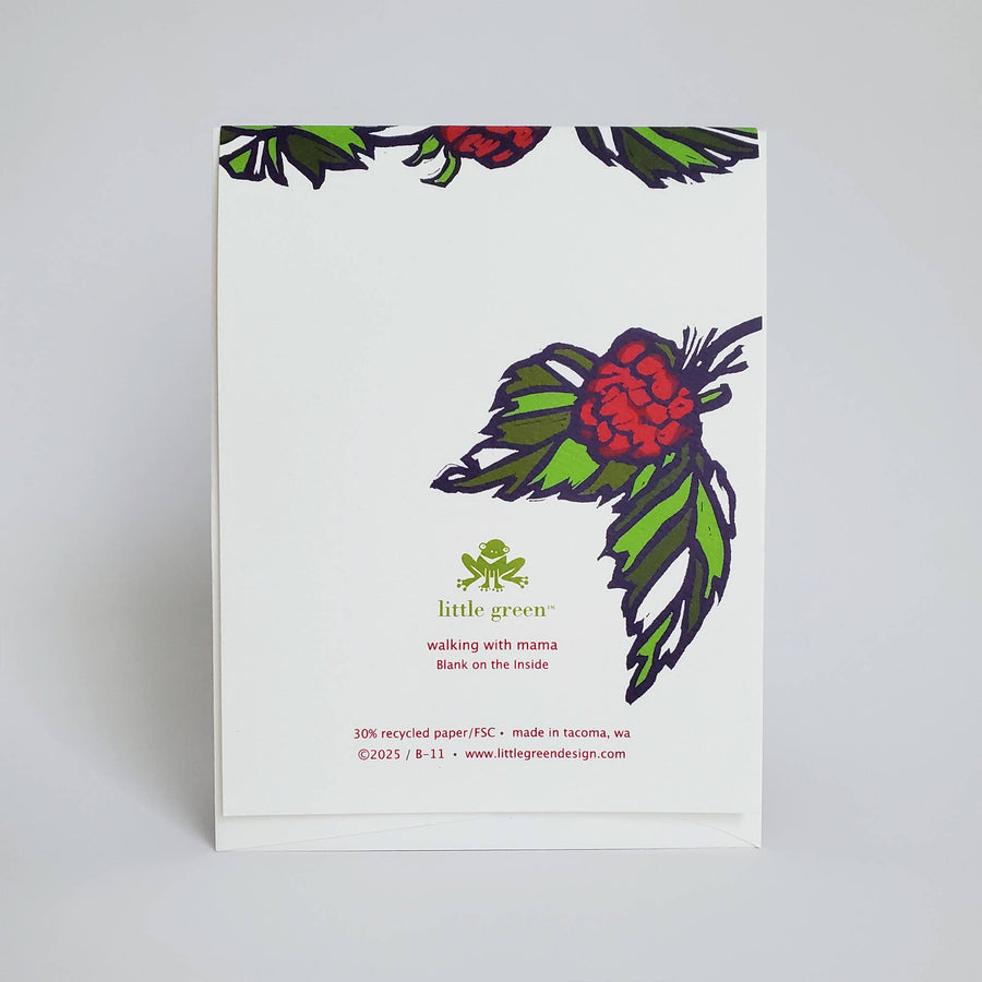 Happy Mother's Day Mama Raspberry, Baby Greeting Card