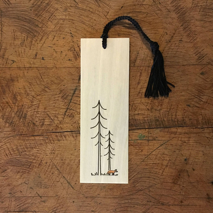 Minimal Adventure Bookmark - Fox