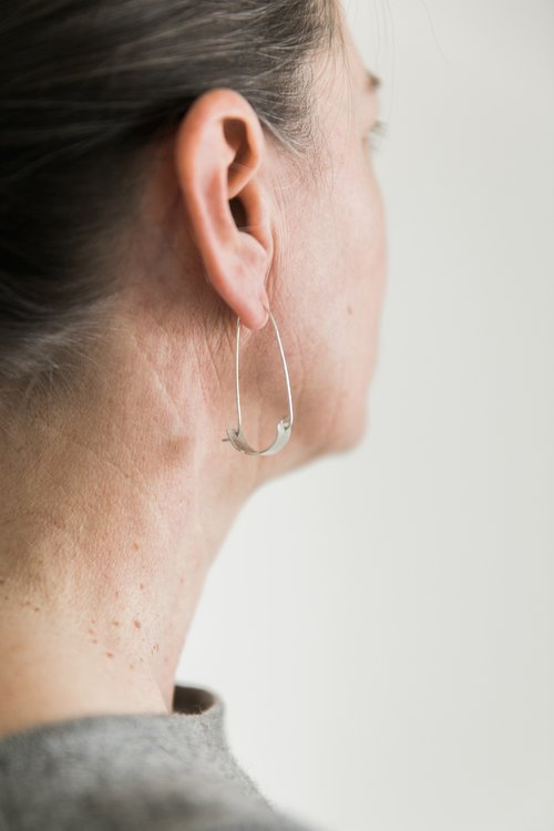 Large Scoop Earrings by Shelli Markee