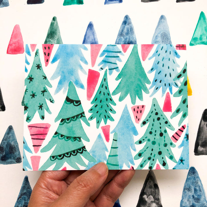 Boxed Holiday Cards - Christmas Forest