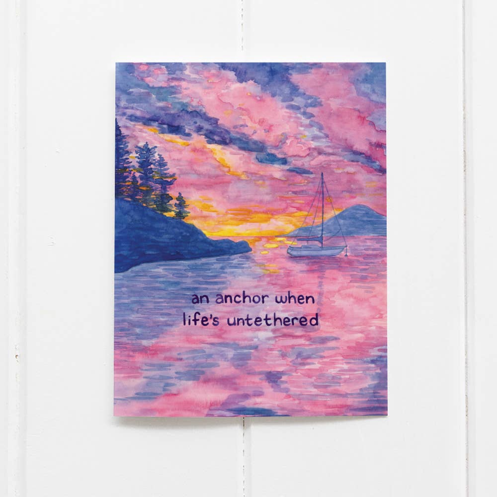 Anchor Encouragement Card - Empathy Card - Sympathy Card