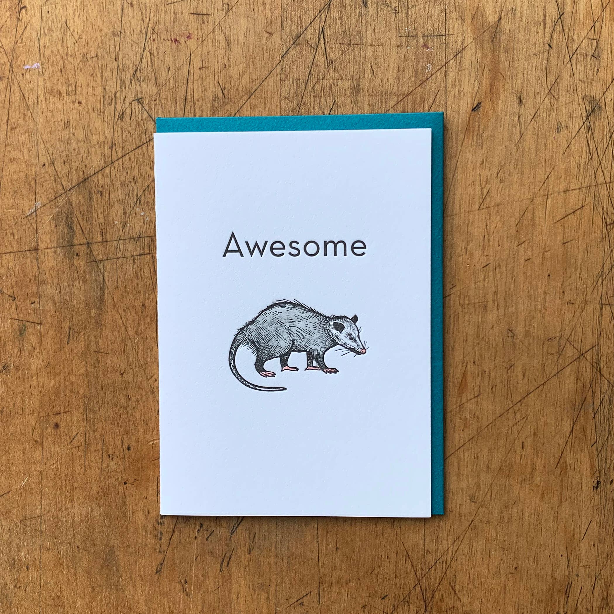 Awesome Possum Greeting Card