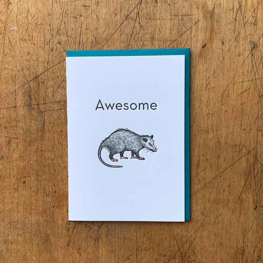 Awesome Possum Greeting Card