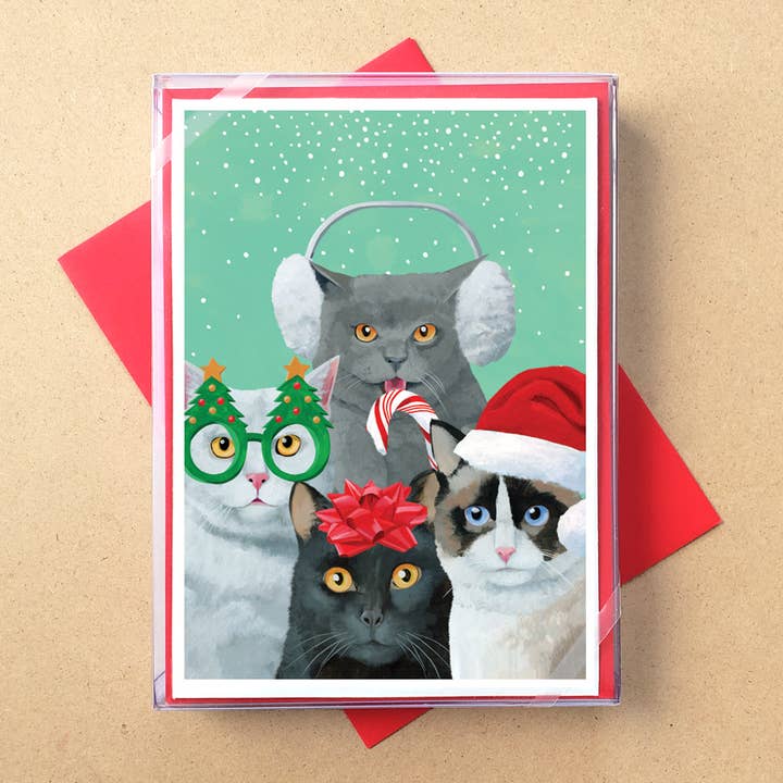 Meowy Catmas Pals Boxed Holiday Cards