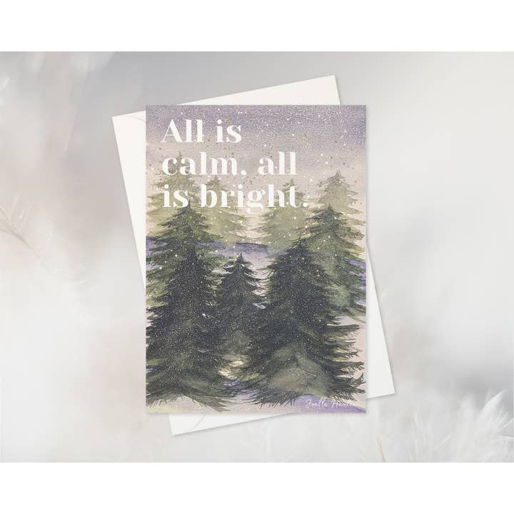 All is Calm Winter Greeting Card