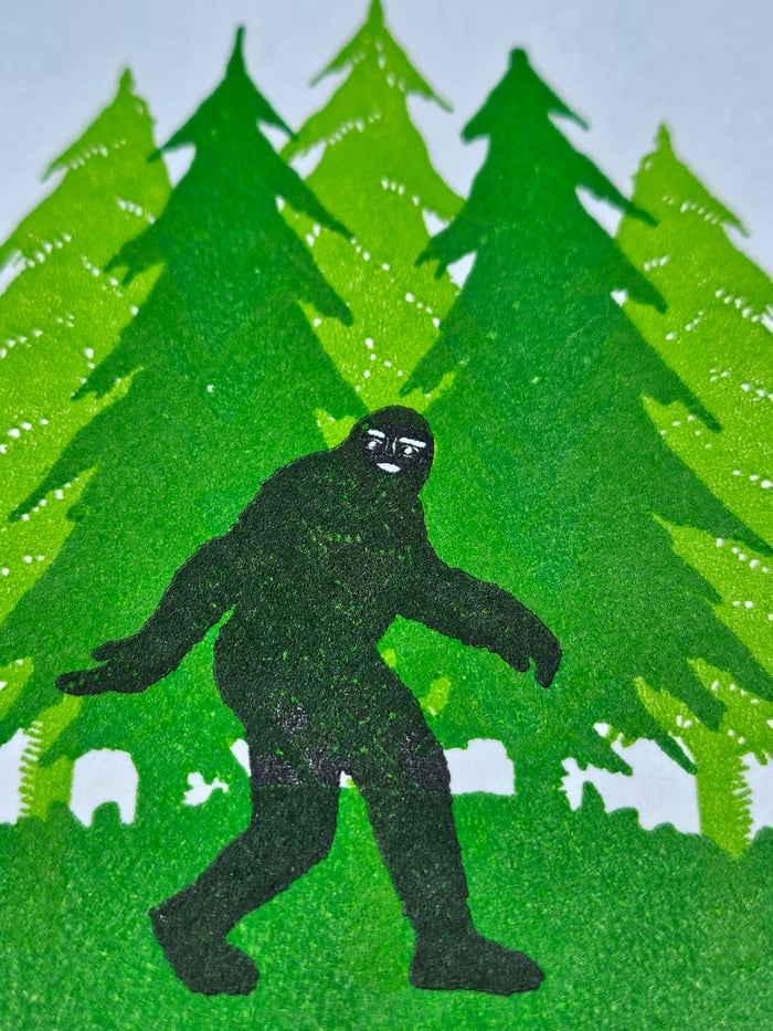 Bigfoot Greeting Card