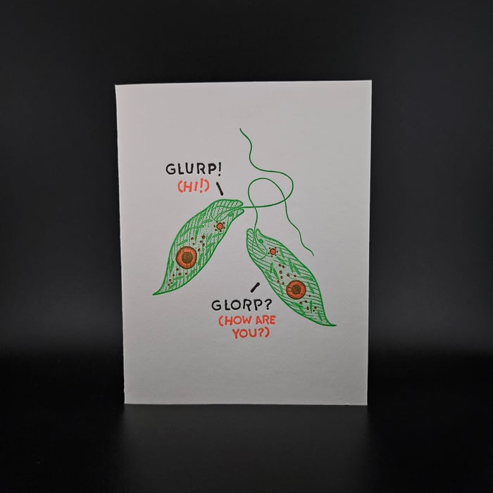 Glurp! Glorp? Greeting Card