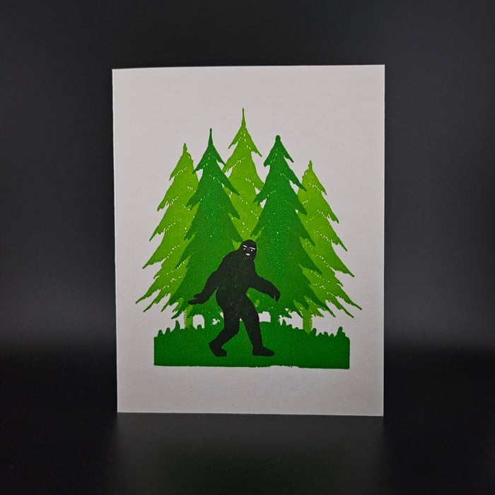 Bigfoot Greeting Card
