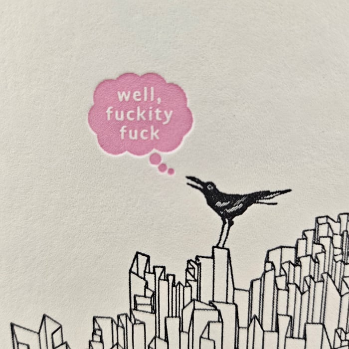 Well, Fuckity Fuck Greeting Card