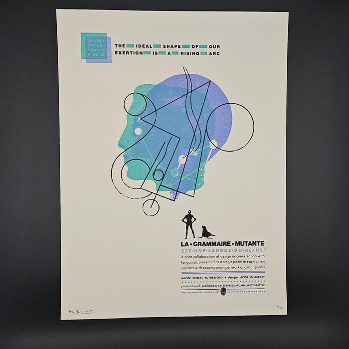 The Ideal Shape of Our Exertion is a Rising Arc Print