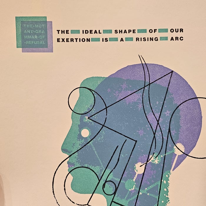 The Ideal Shape of Our Exertion is a Rising Arc Print