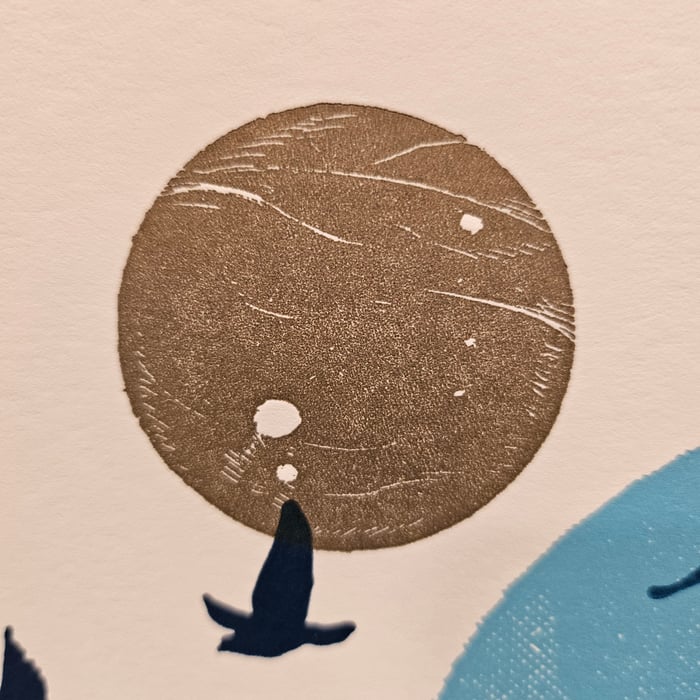 On Deft Wings / Two Moons Print