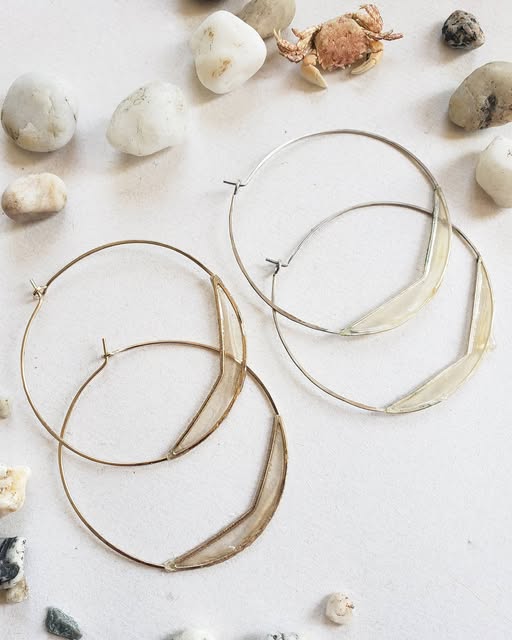Large Chevron Hoops