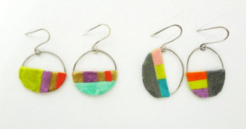 Halfsies Earrings by Sally Prangley