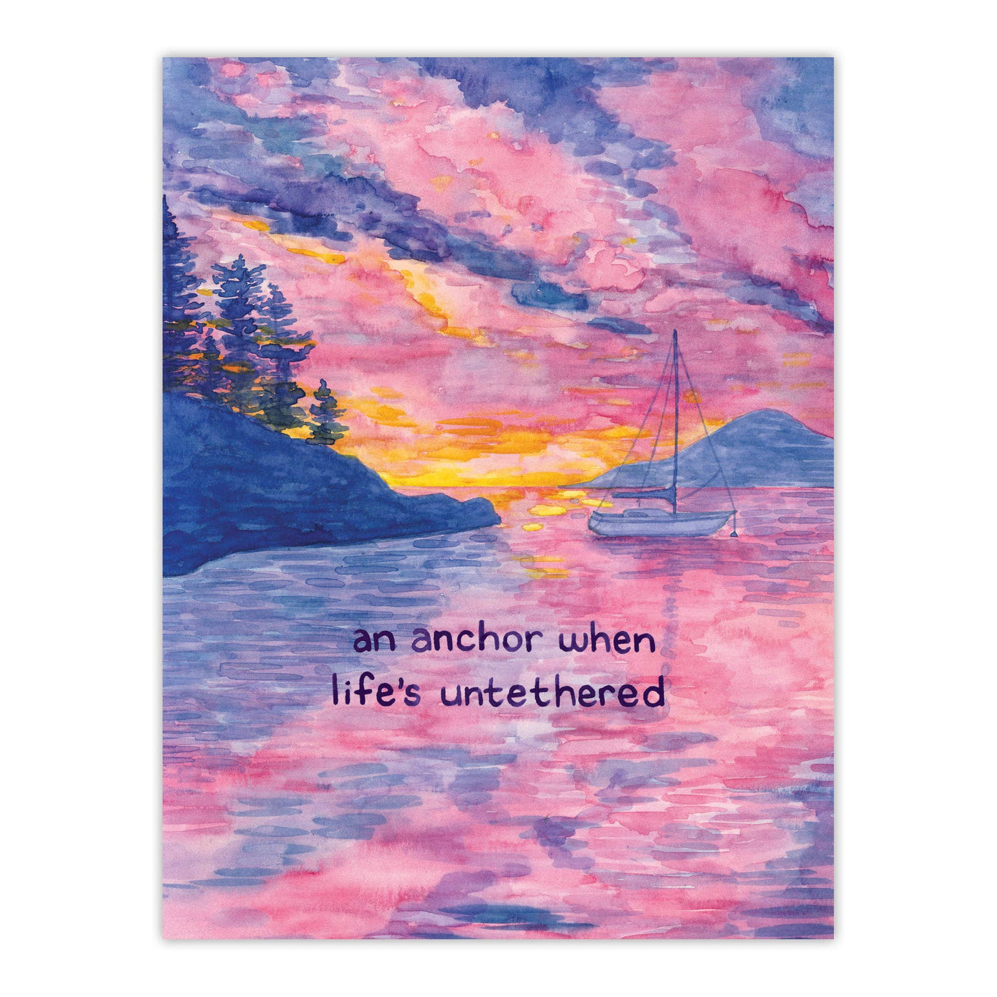 Anchor Encouragement Card - Empathy Card - Sympathy Card