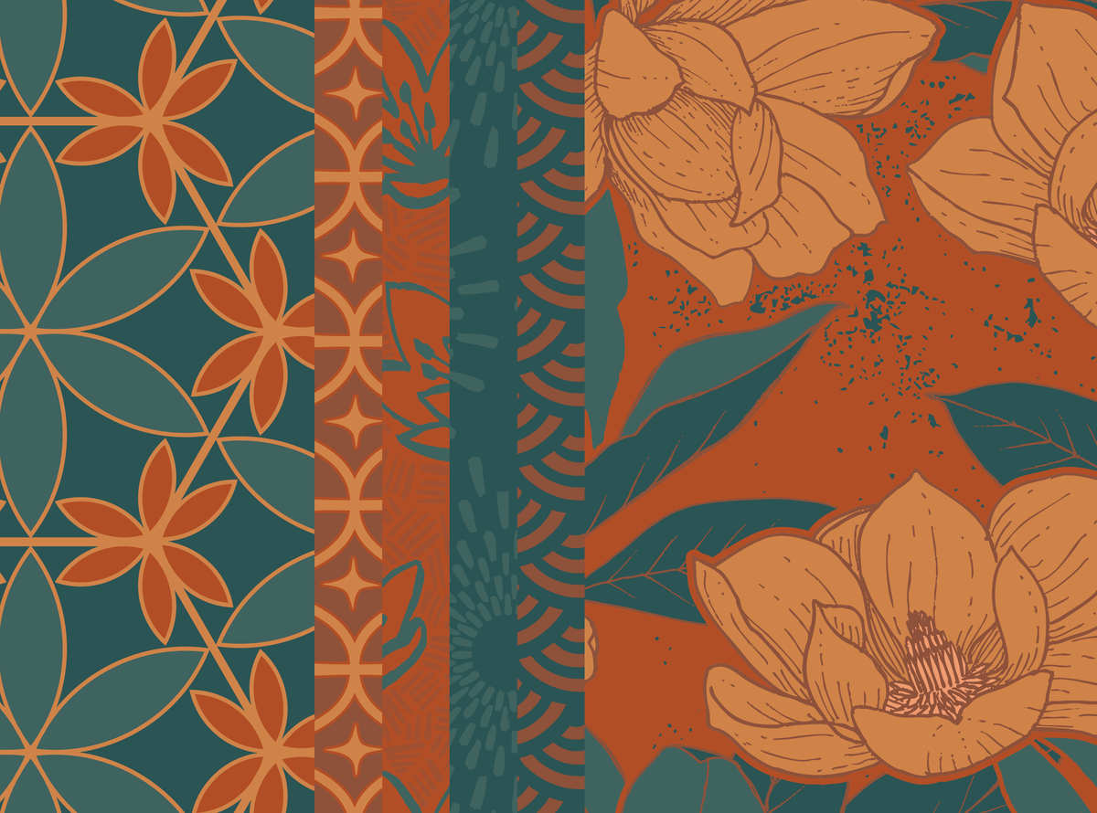 Paper Ornament Craft Kit / Teal & Copper