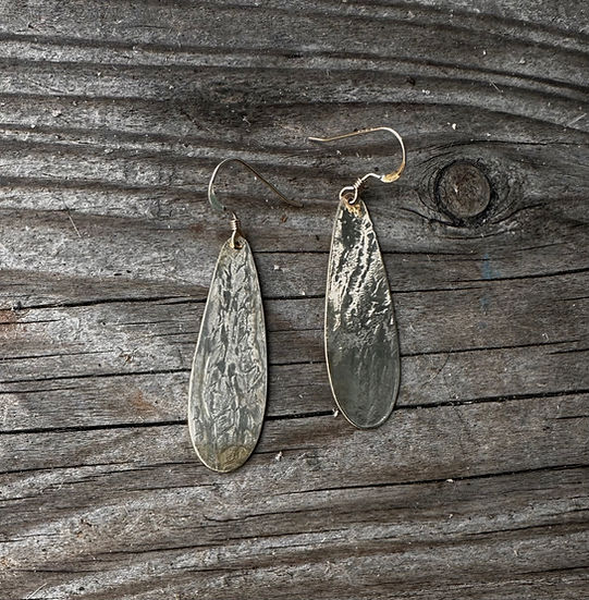 Brass Heli Seed Earrings by Michele Bianchi