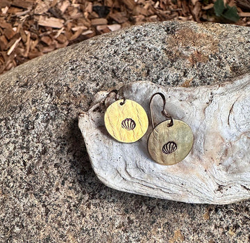 Seashell Imprint Earrings by Micele Bianchi