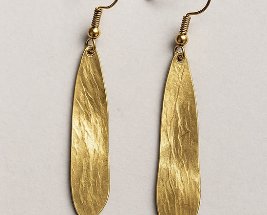 Brass Heli Seed Earrings by Michele Bianchi