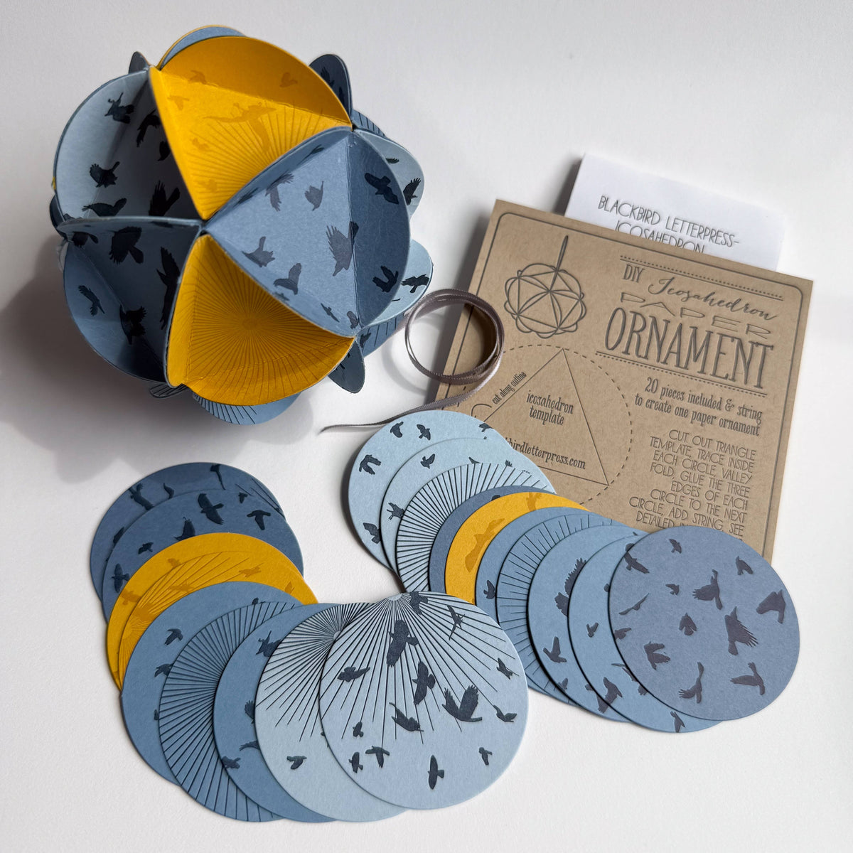 Icosahedron DIY Ornament Kit - Winter Solstice
