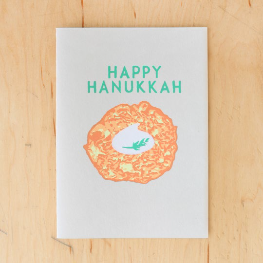 Hanukkah Latke Greeting Card