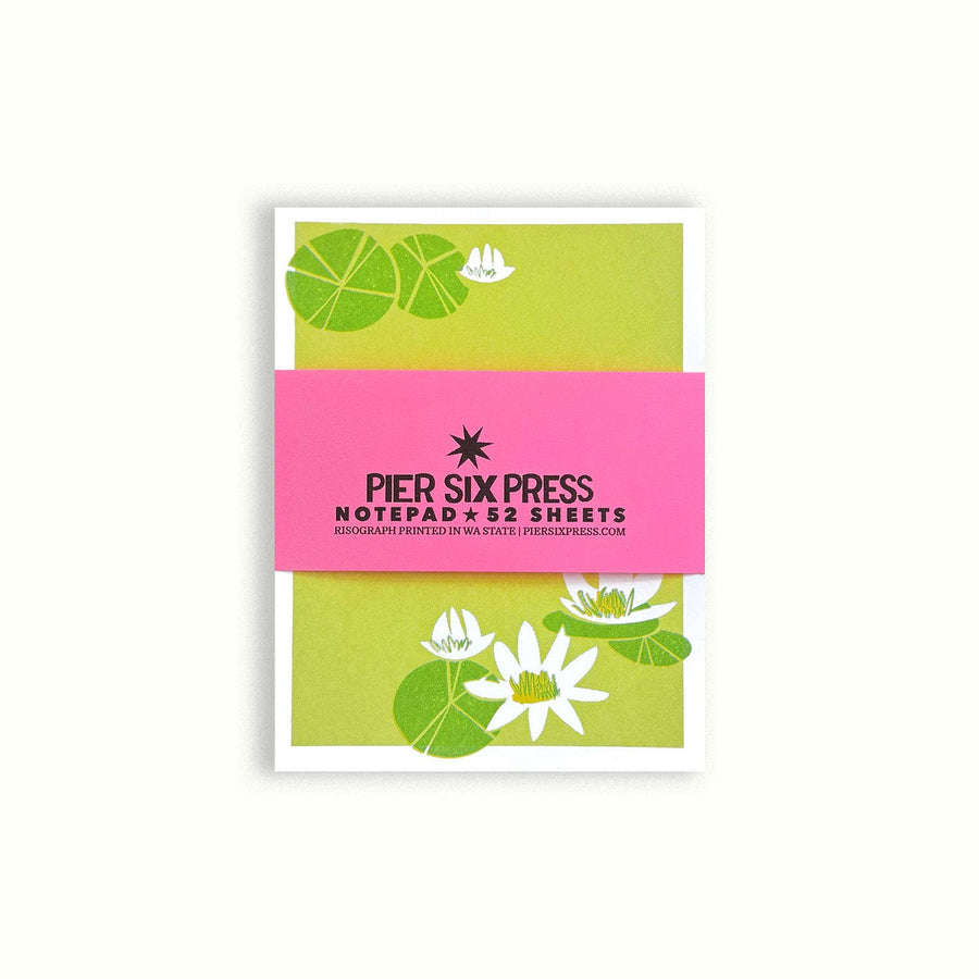 Lily Pond Pad - Risograph 'Little Jotter' Notepad