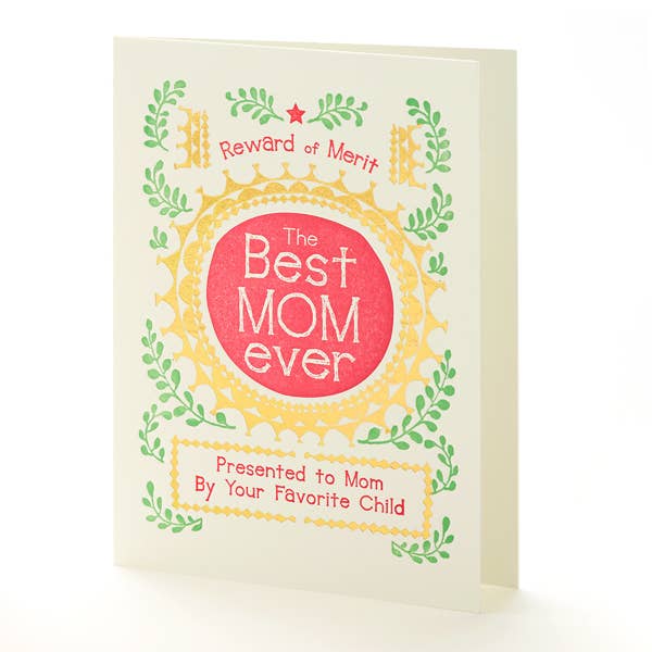 Reward of Merit Mother's Day Notecard