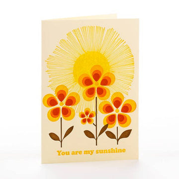 You are My Sunshine Notecard by Ilee Papergoods Letterpress