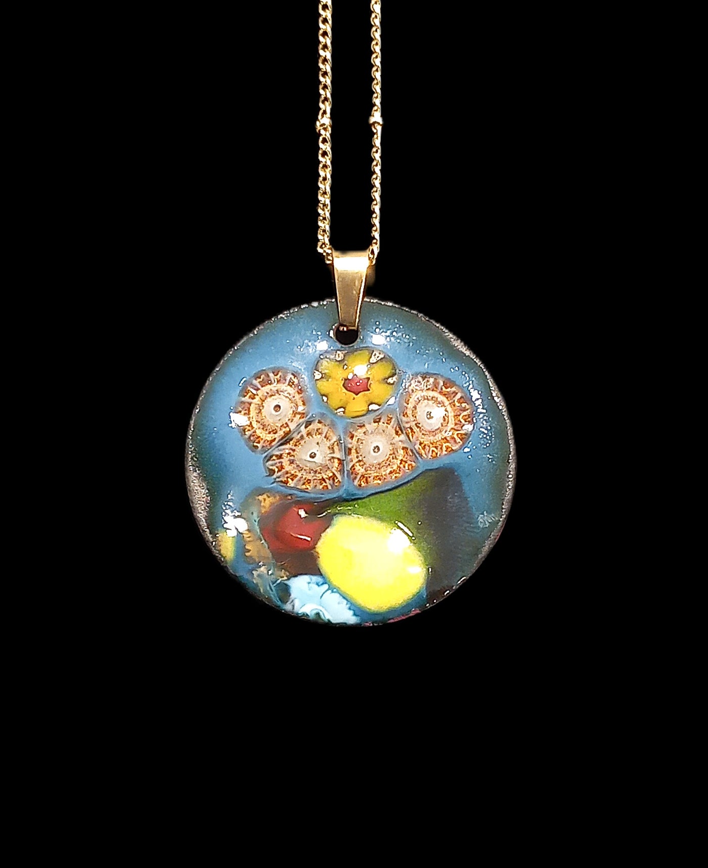 Enamel Pendants by Heidi Jack
