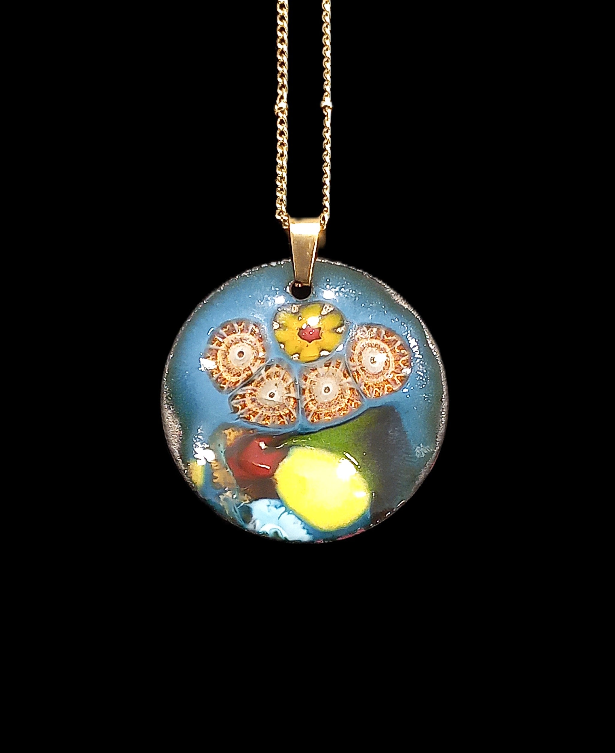 Enamel Pendants by Heidi Jack
