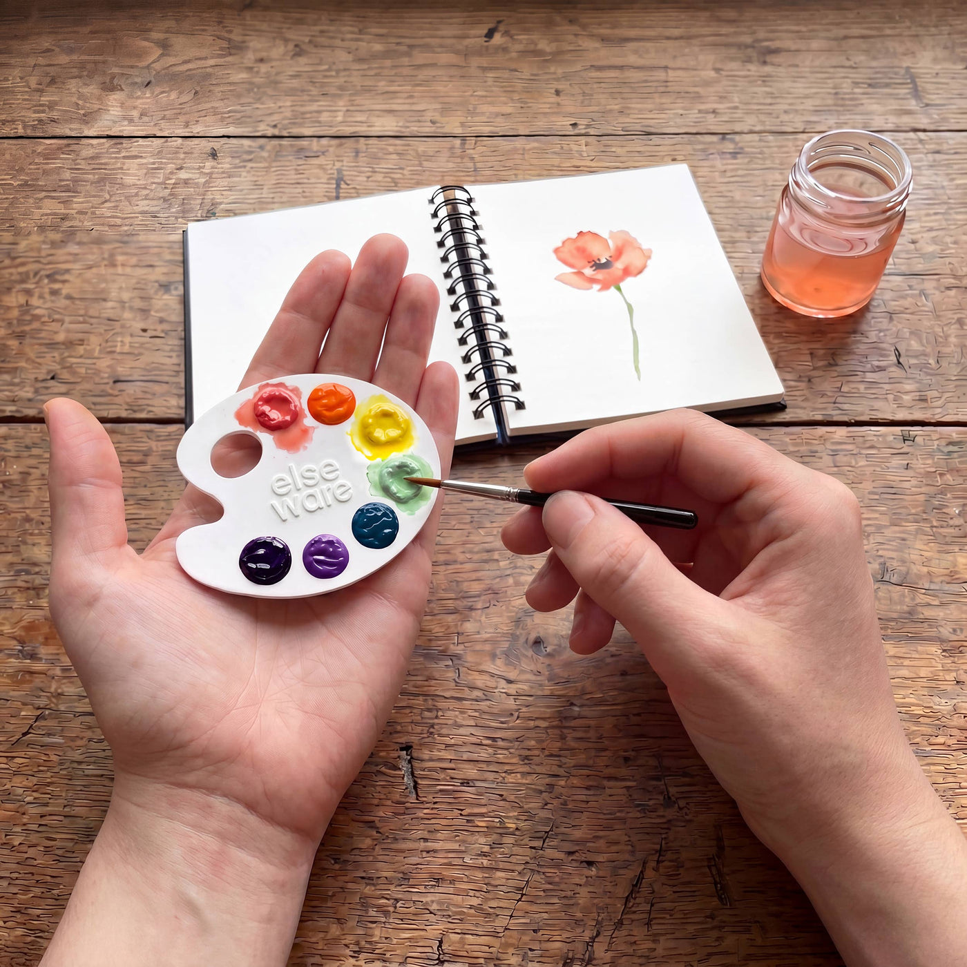 Mini Watercolor Paper Palettes: Dazzling Dawn