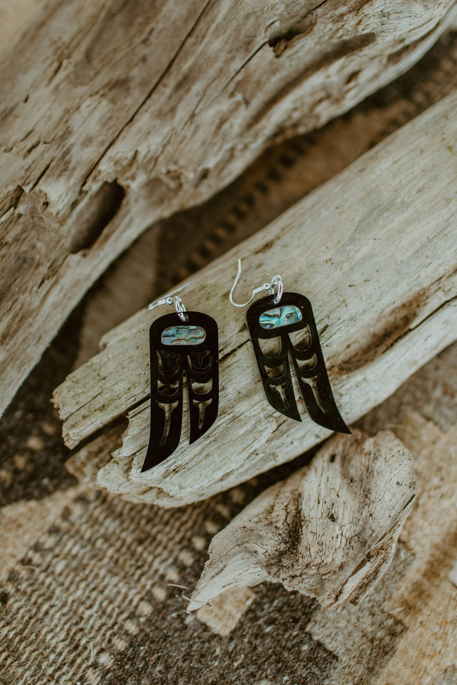 LoveBirds Heiltsuk Clan Dangle Earrings: Cedar