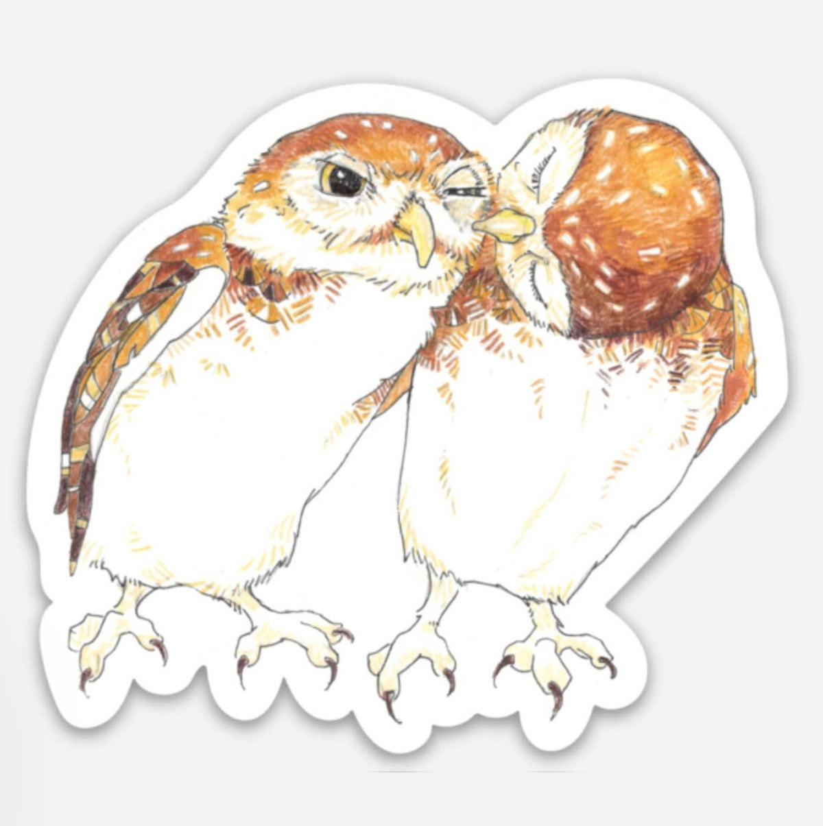Snuggle Owl Stickers