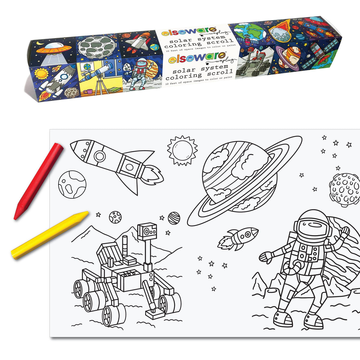 Ocean Coloring Scroll
