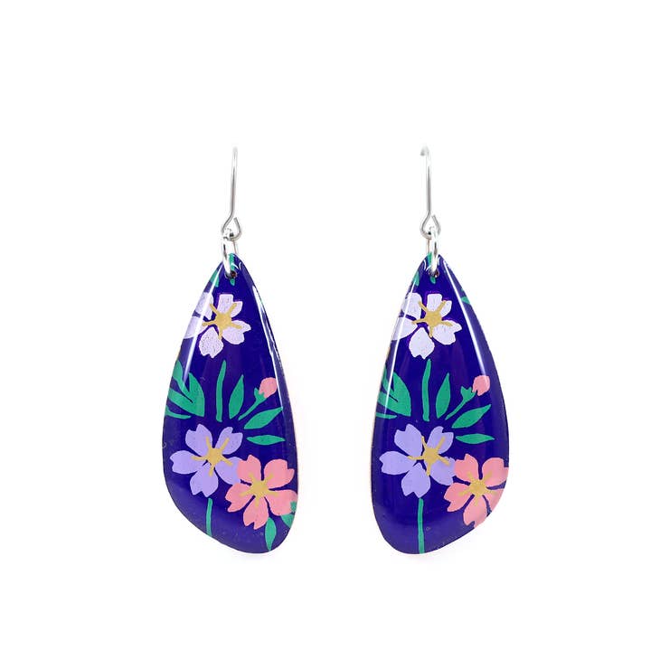 Floral Vintage Japanese Chiyogami earrings