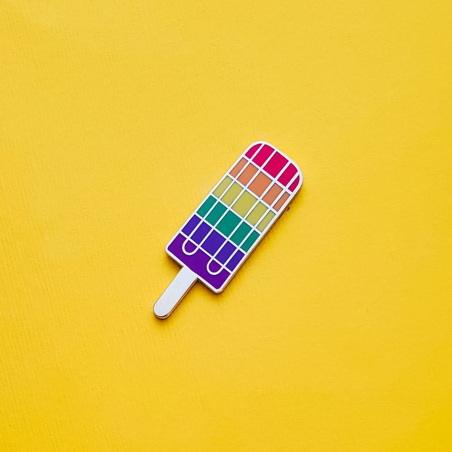 Rainbow Popsicle Pin