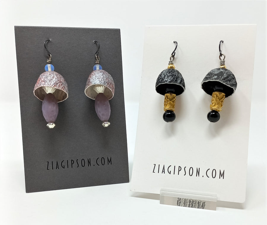 Cocoon Umbrella Earrings by Zia Gipson