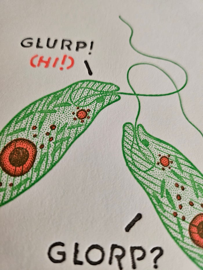 Glurp! Glorp? Greeting Card