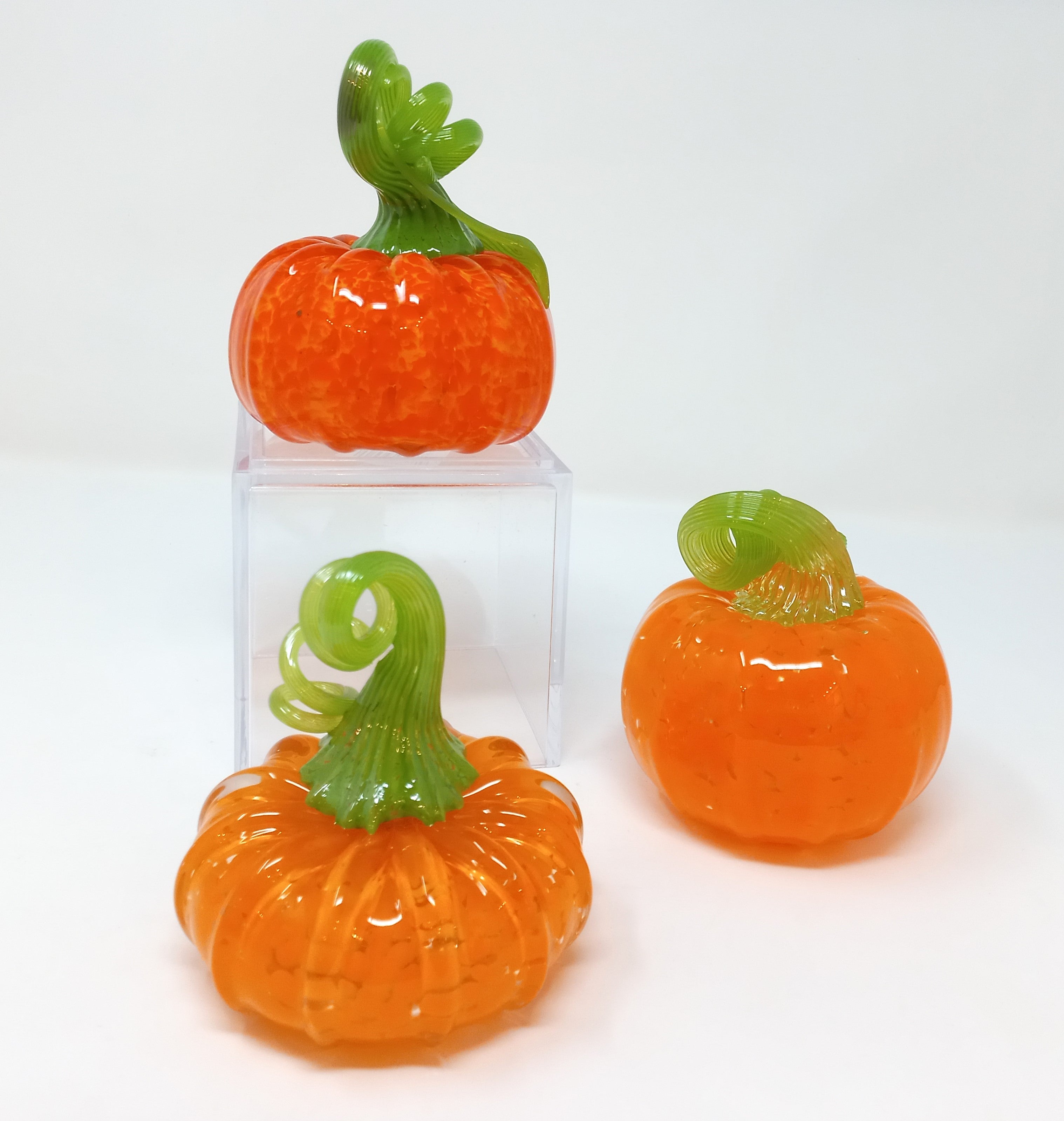 Glass Pumpkins by Hilltop Artists