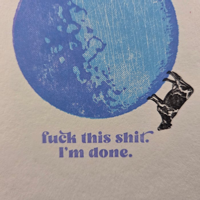 Fuck This Shit, I'm Done Greeting Card