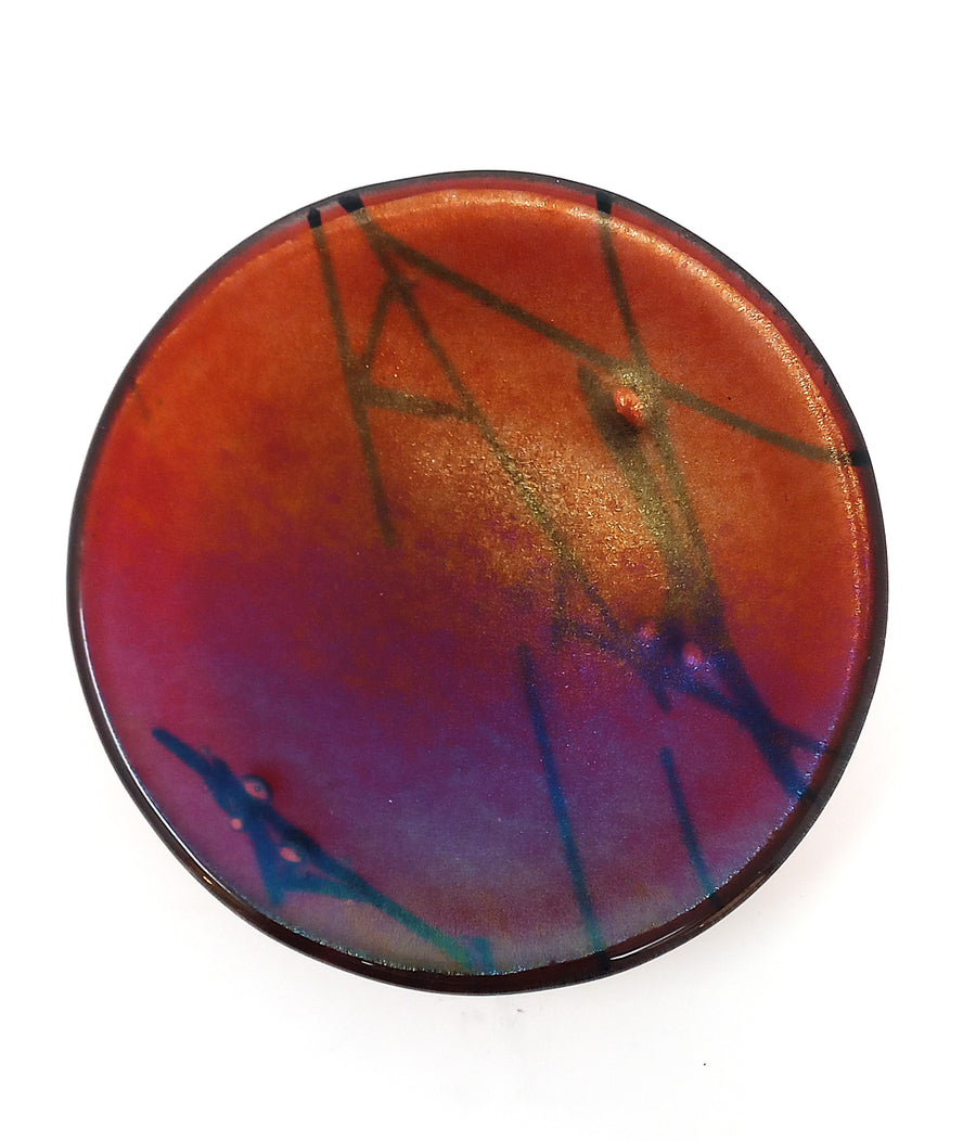 #204 Sunset Rolly Polly Dish by Mesolini