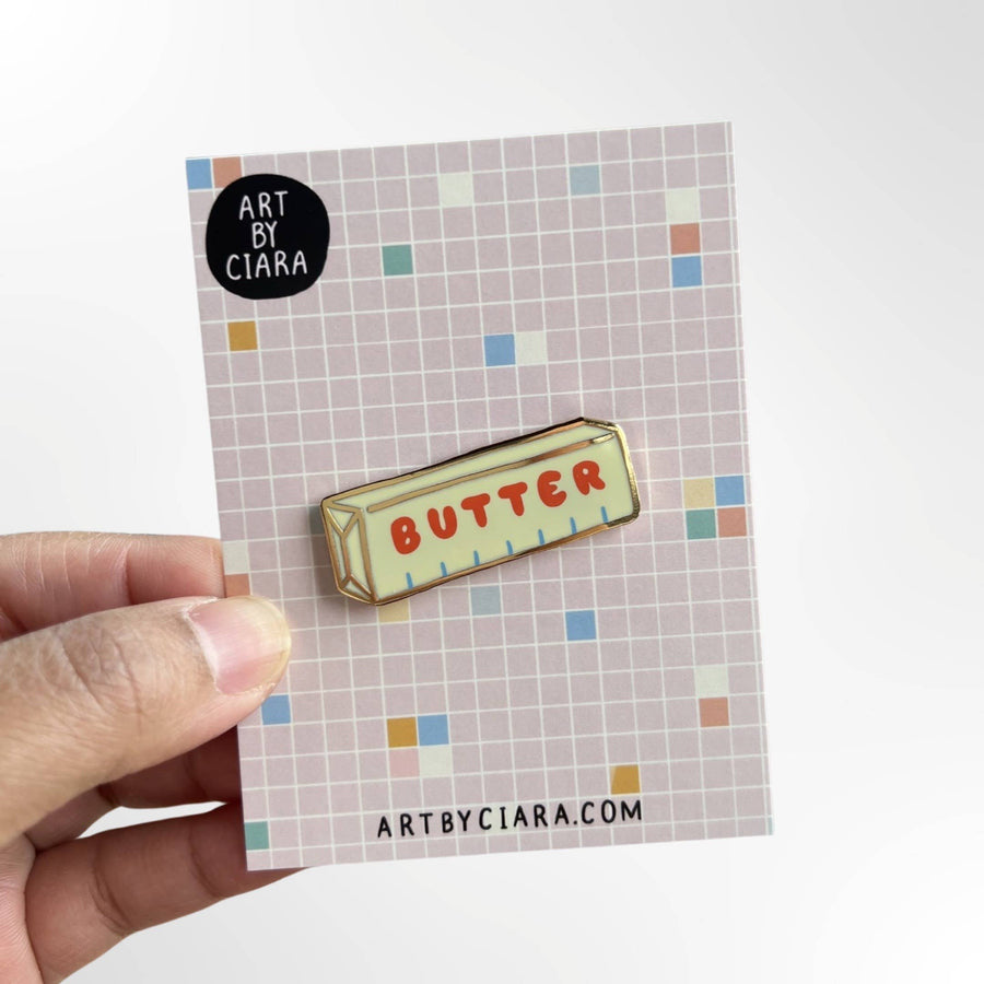 Butter Enamel Pin