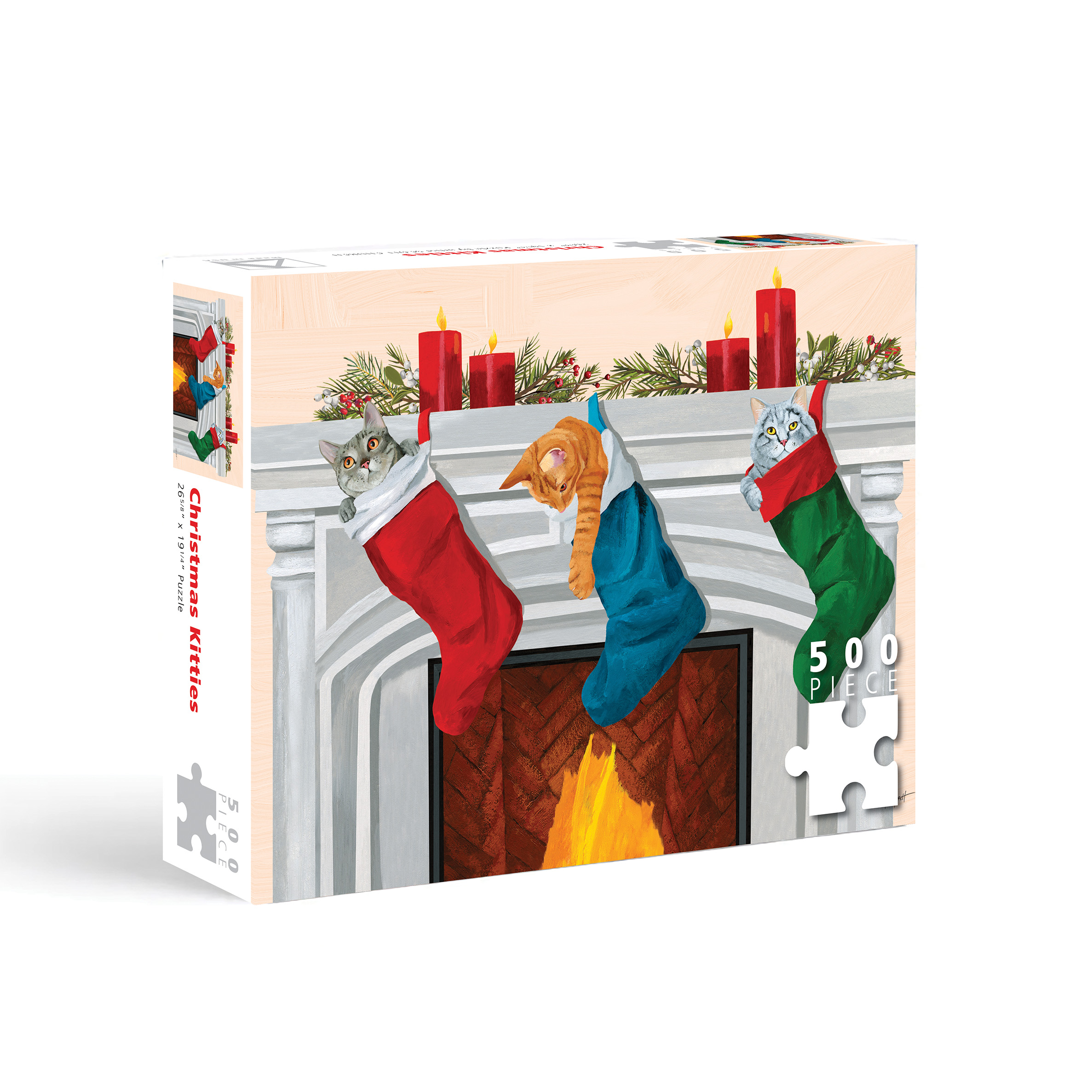 Stocking Cats Puzzle 500 Piece Puzzle