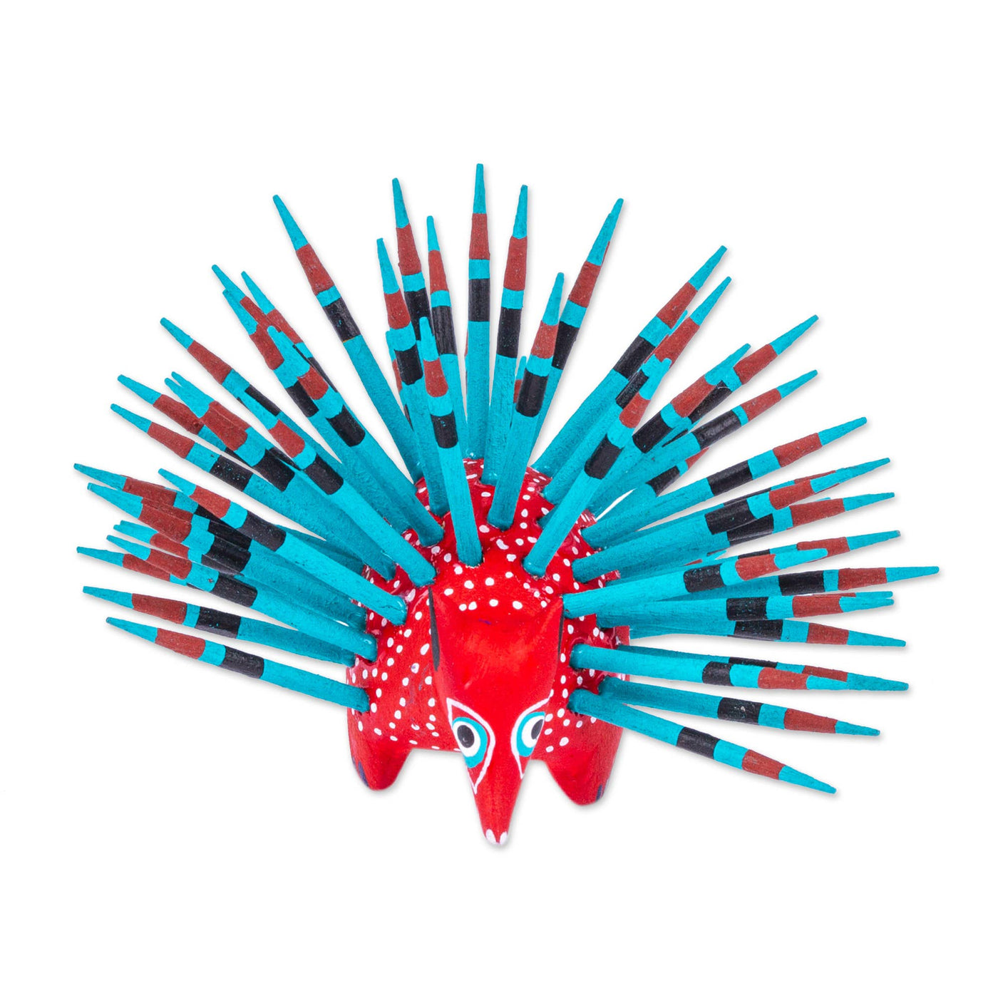 Cute Porcupine Strawberry Handmade Alebrije Figurine