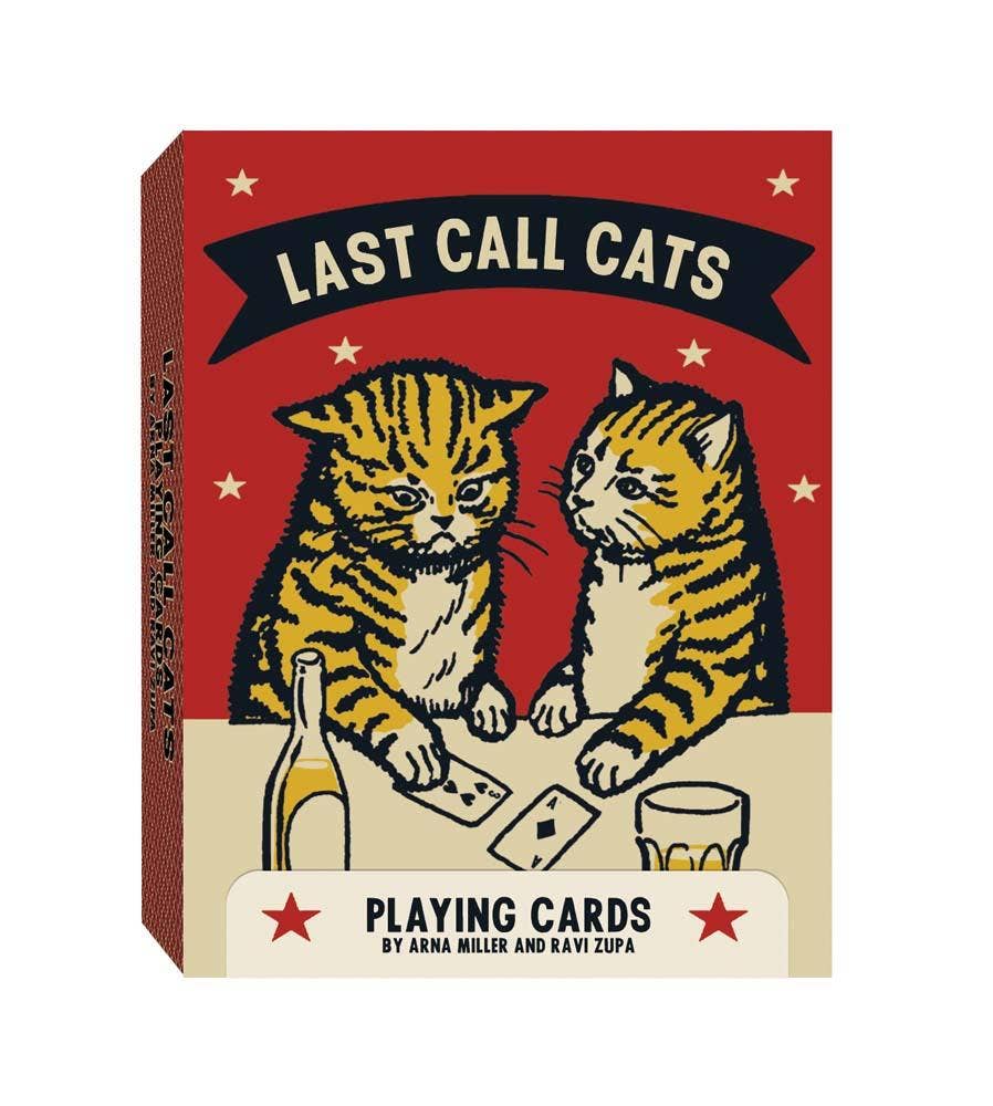 Last Call Cats Playing Cards