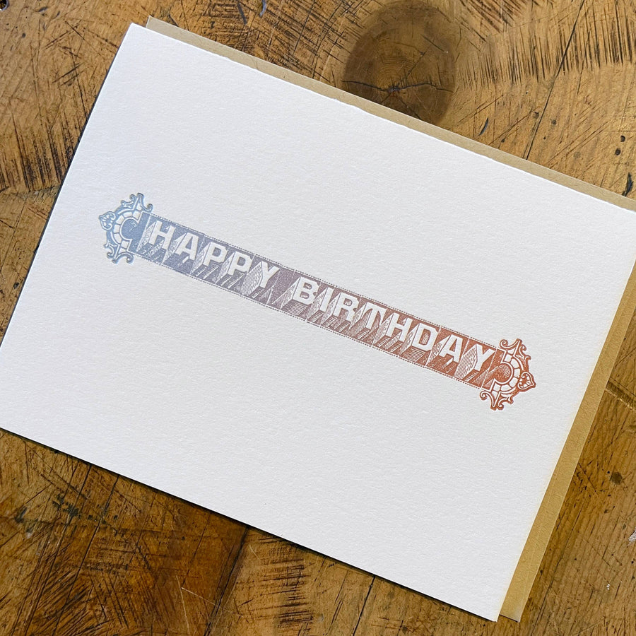 Happy Birthday Letterpress Card