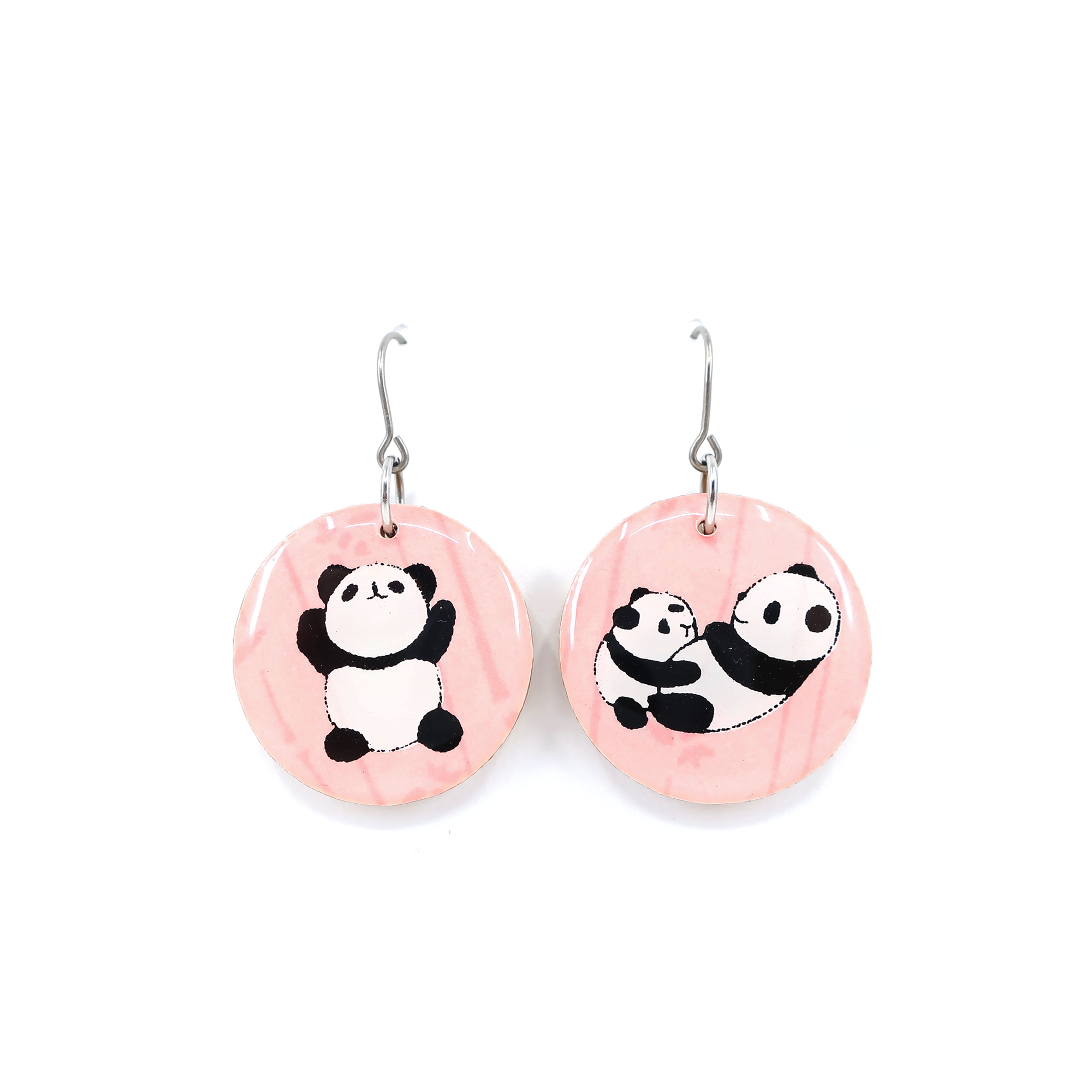 Panda Chiyogami Earrings