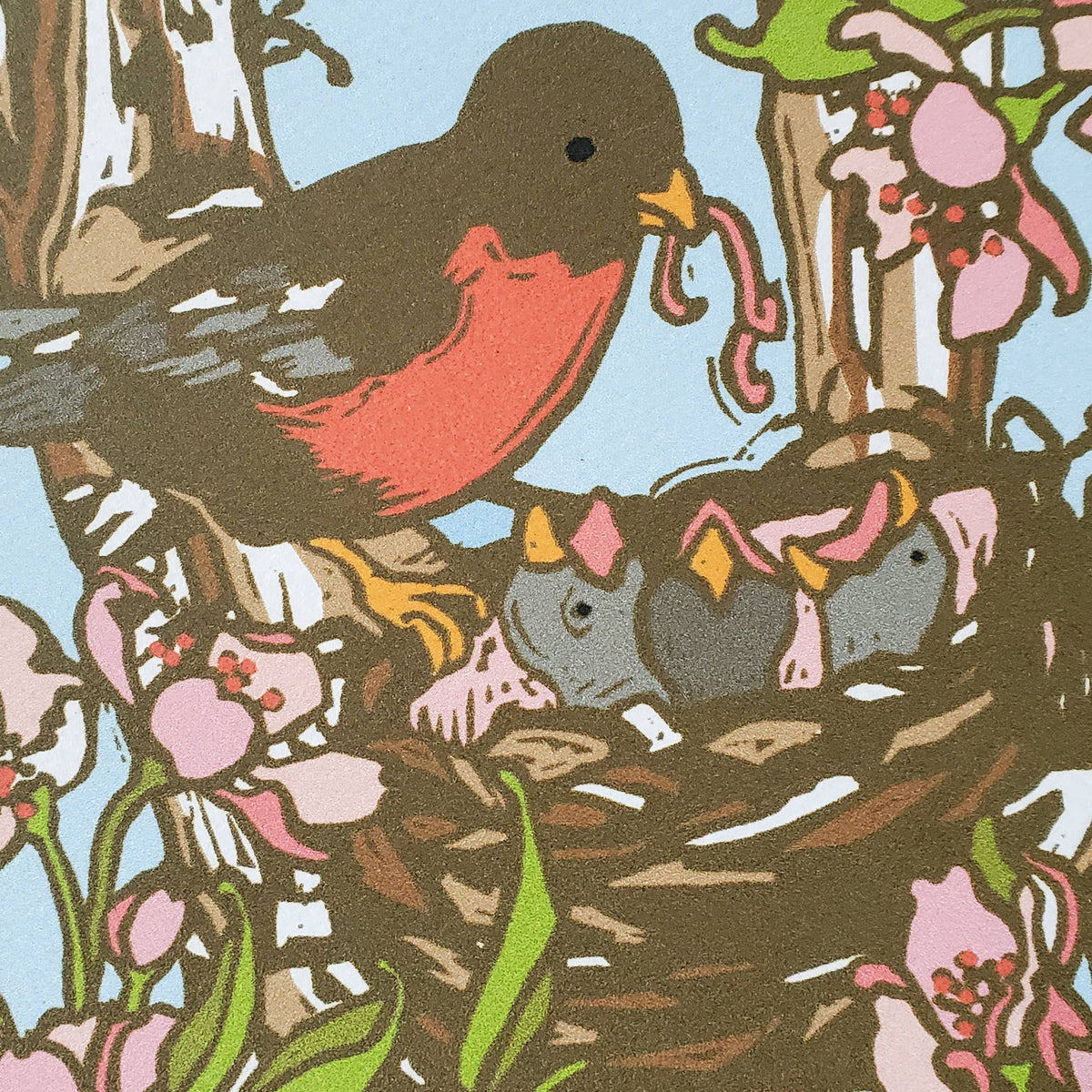 Mama Robin Greeting Card